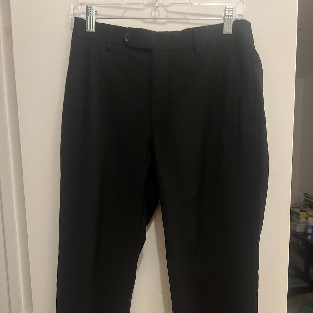 Bar III Women's Straight-Leg Dress Pants (SZ 32W BLACK)